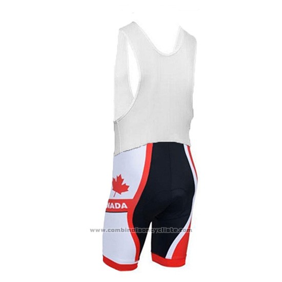 2018 Maillot Cyclisme Canada Orange et Blanc Manches Courtes et Cuissard